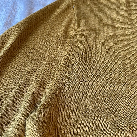 J. Jill Mustard Open Front Cardigan - Picture 9 of 14